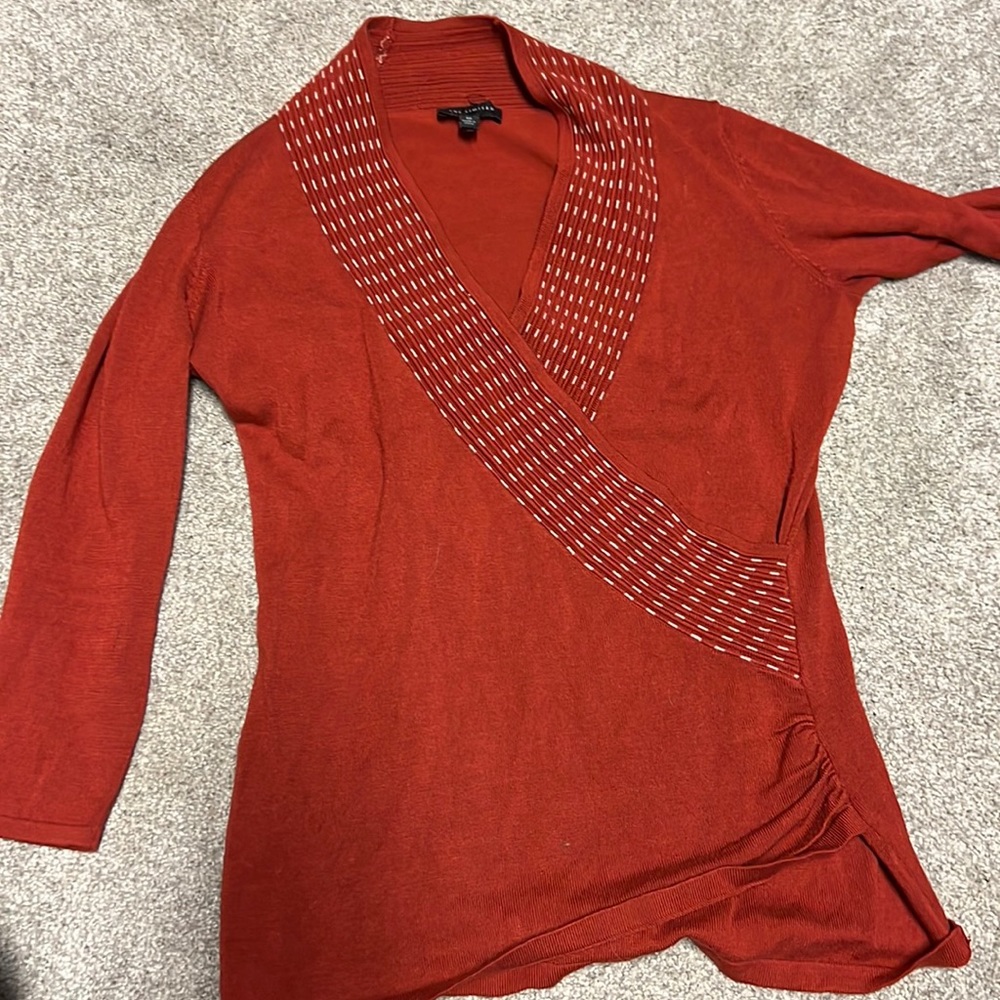 The Limited faux wrap sweater